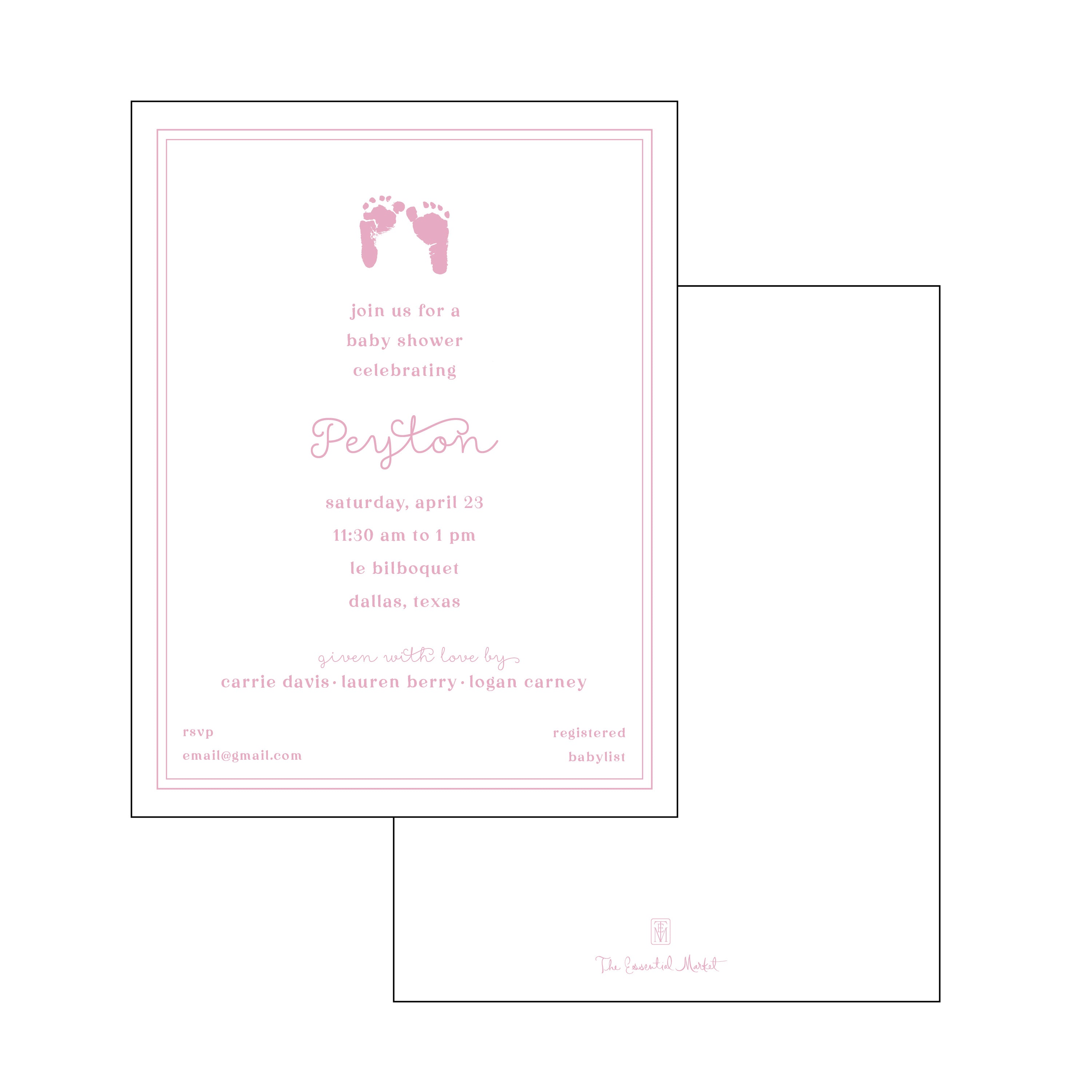 The Essential Market Personalized Party Invitation