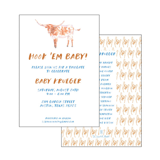 the essential market personalized party invitation