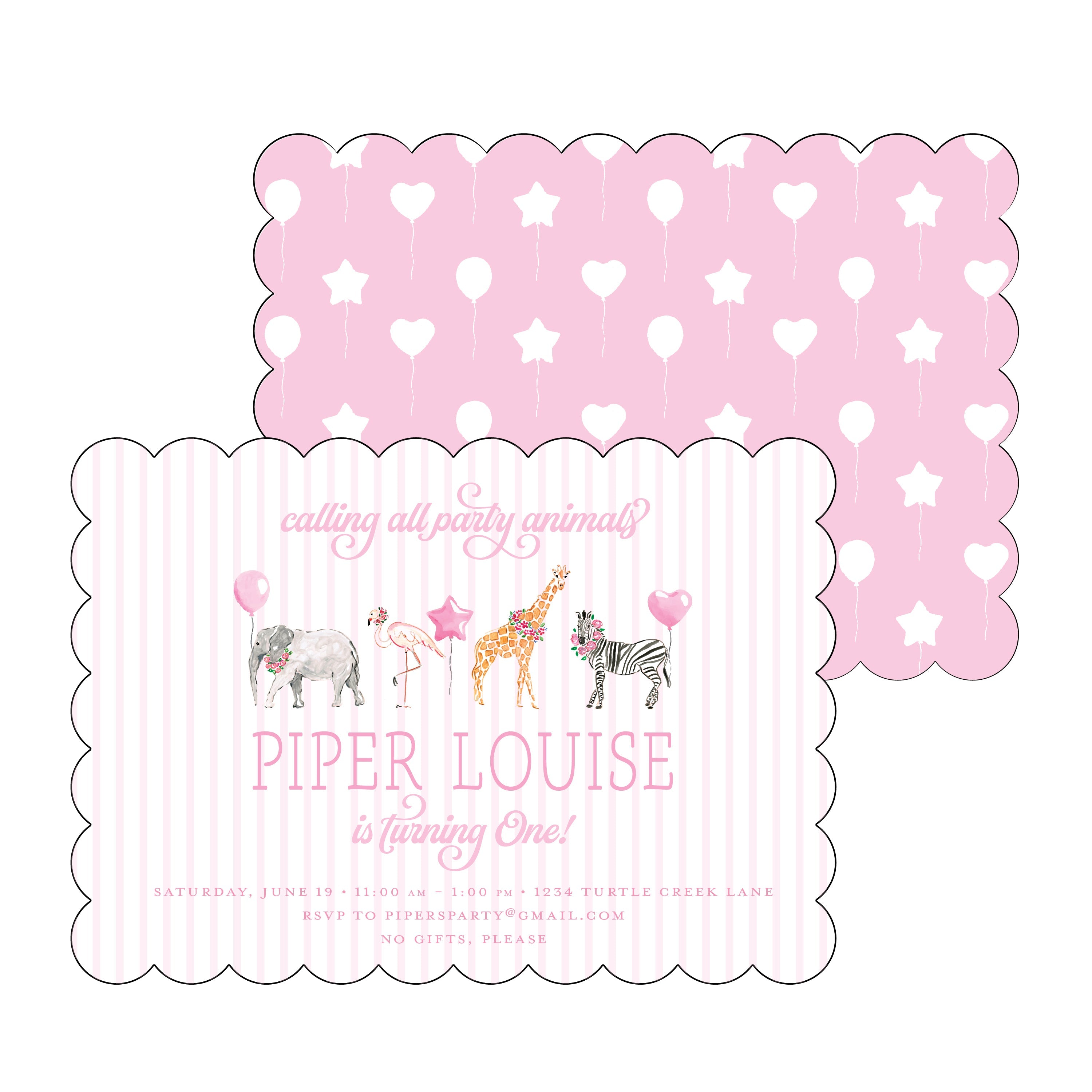 the essential market personalized party invitation