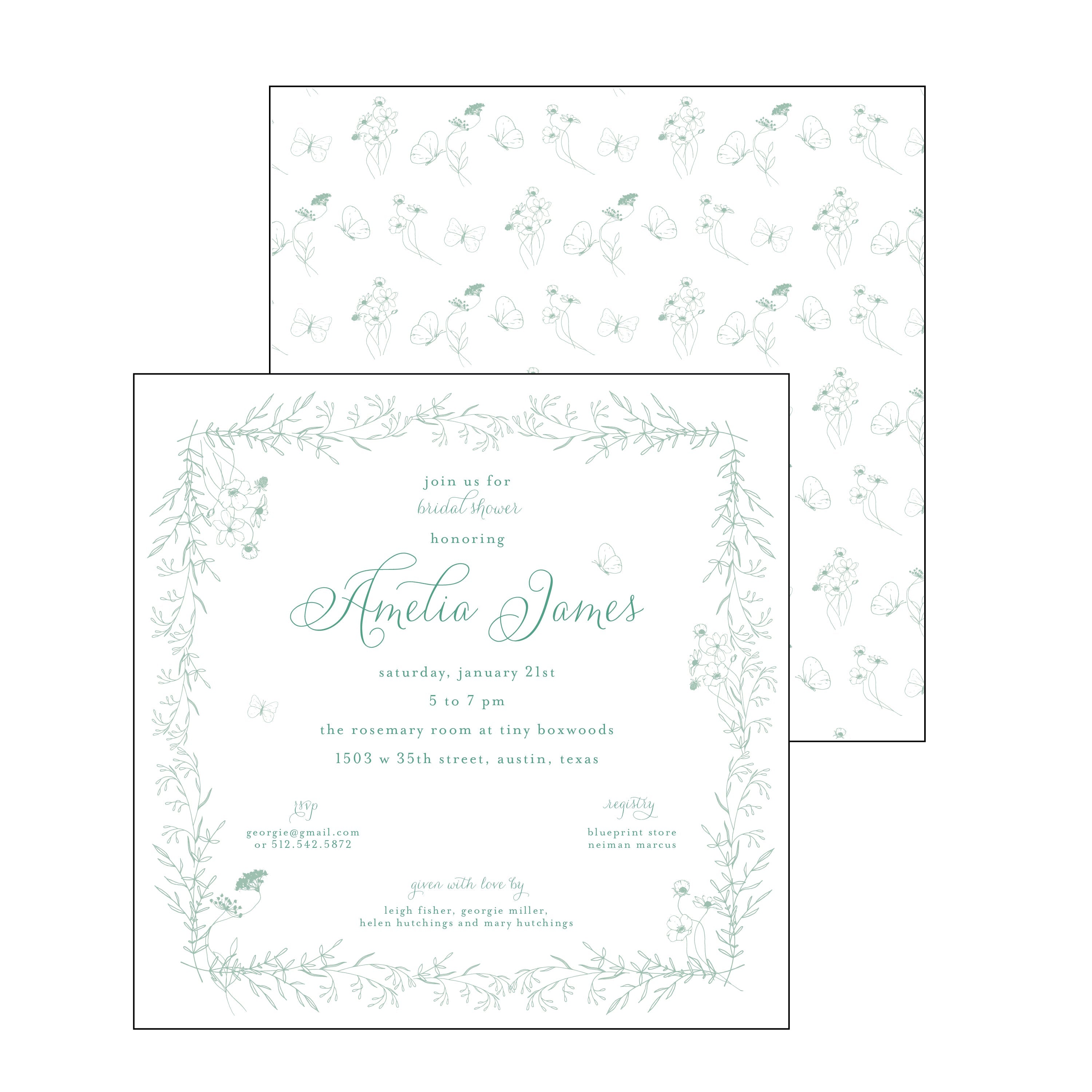 the essential market personalized party invitation