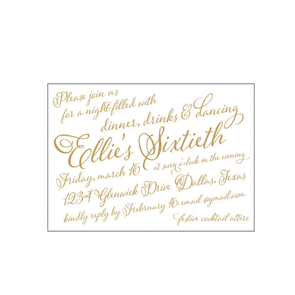 calligraphy | invitation | specialty printing