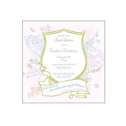 floral crest | invitation