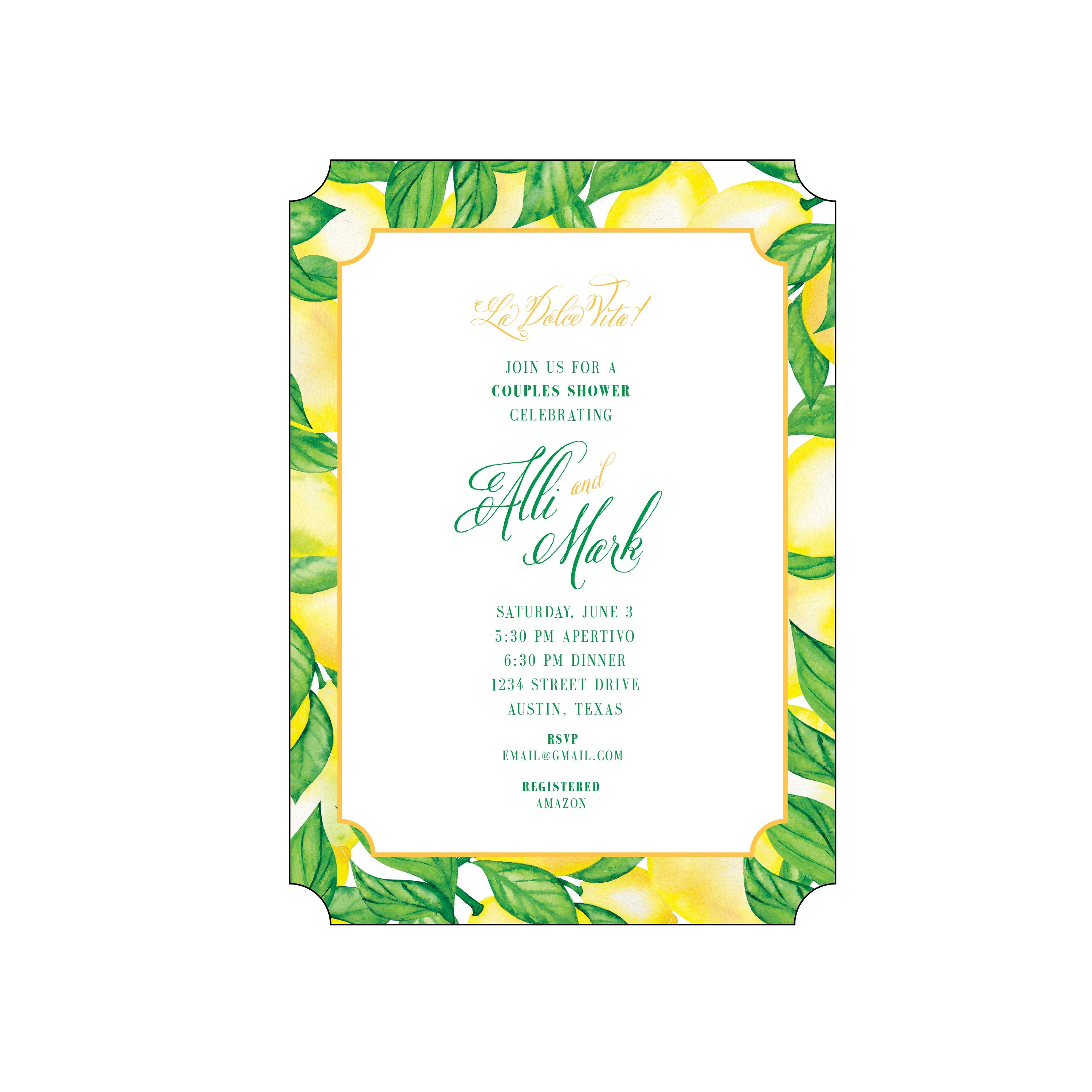 lemons | invitation