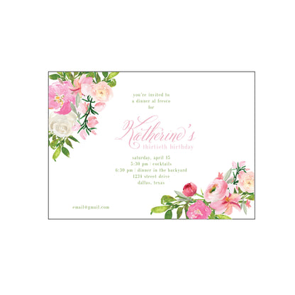 pink formal | invitation