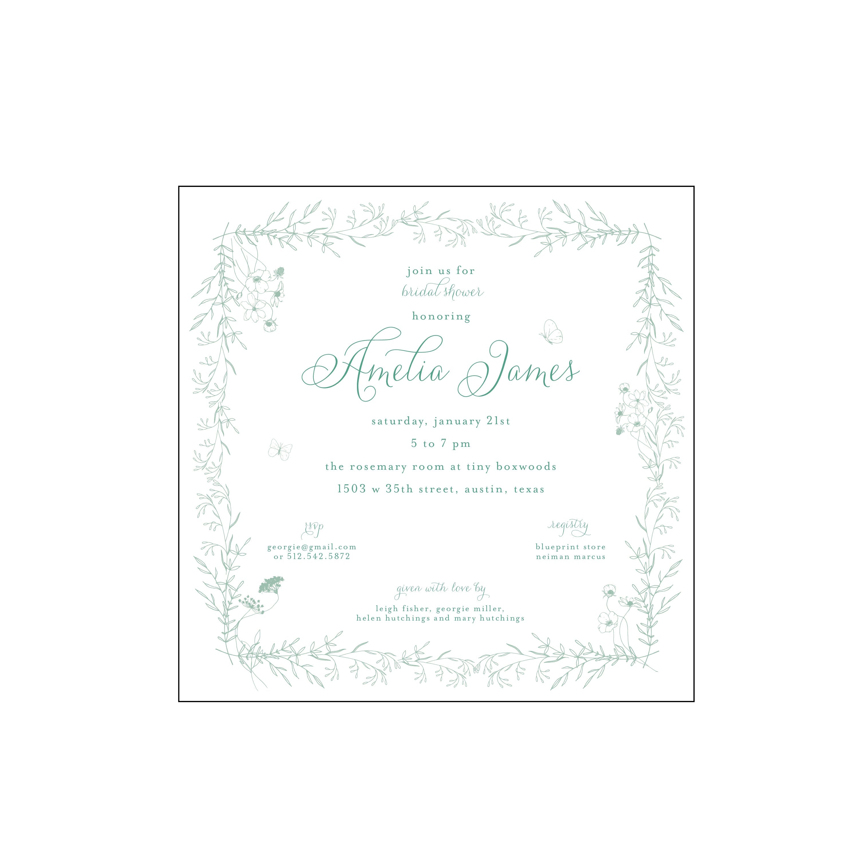 rosemary | invitation