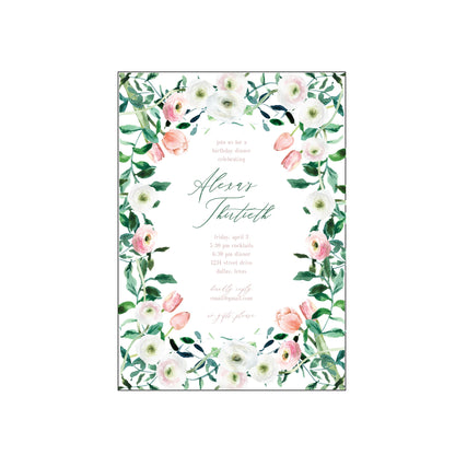 sage and tulip | invitation