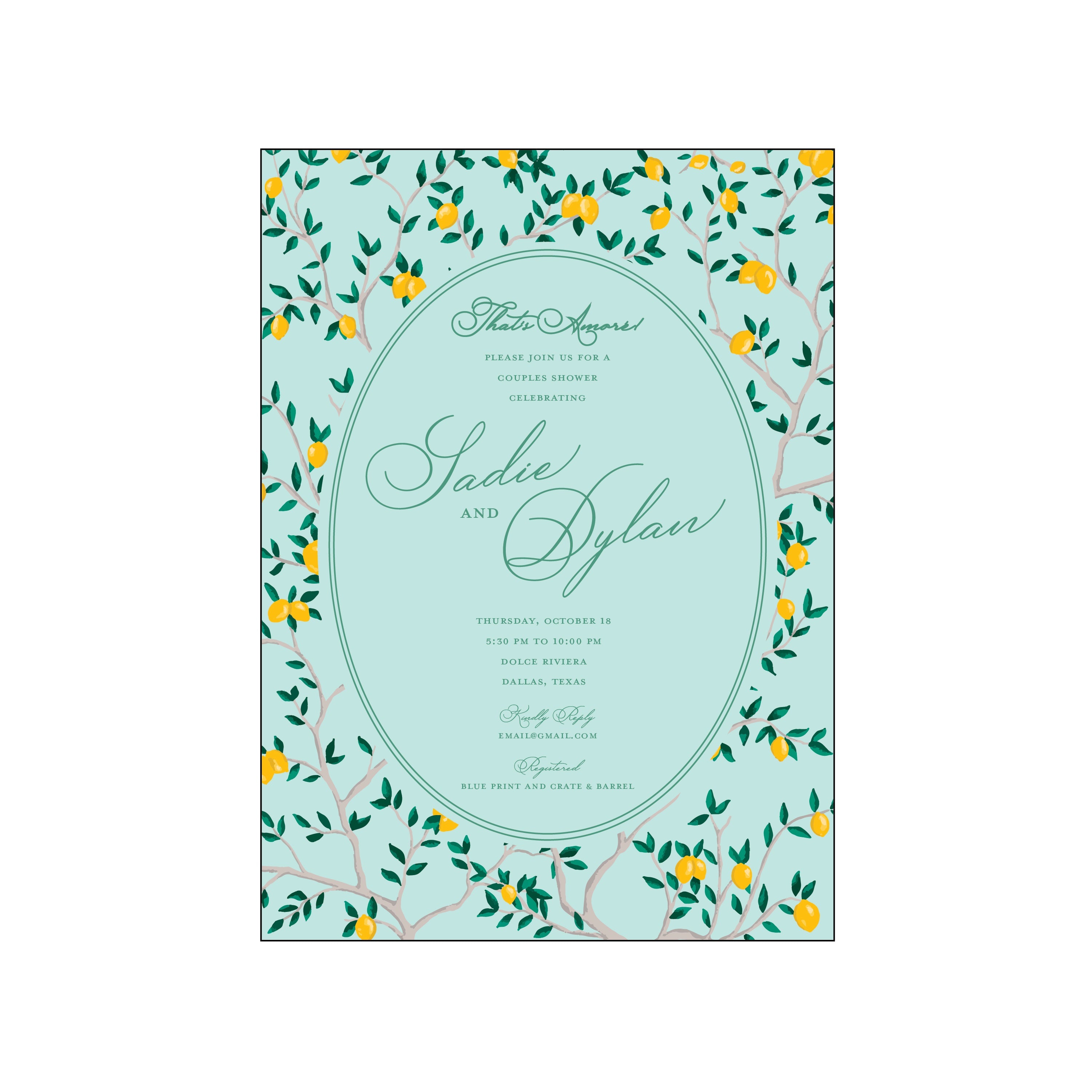 thats amore | invitation