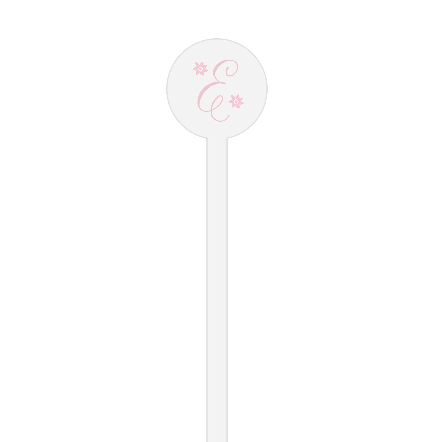 floral personalized stir sticks