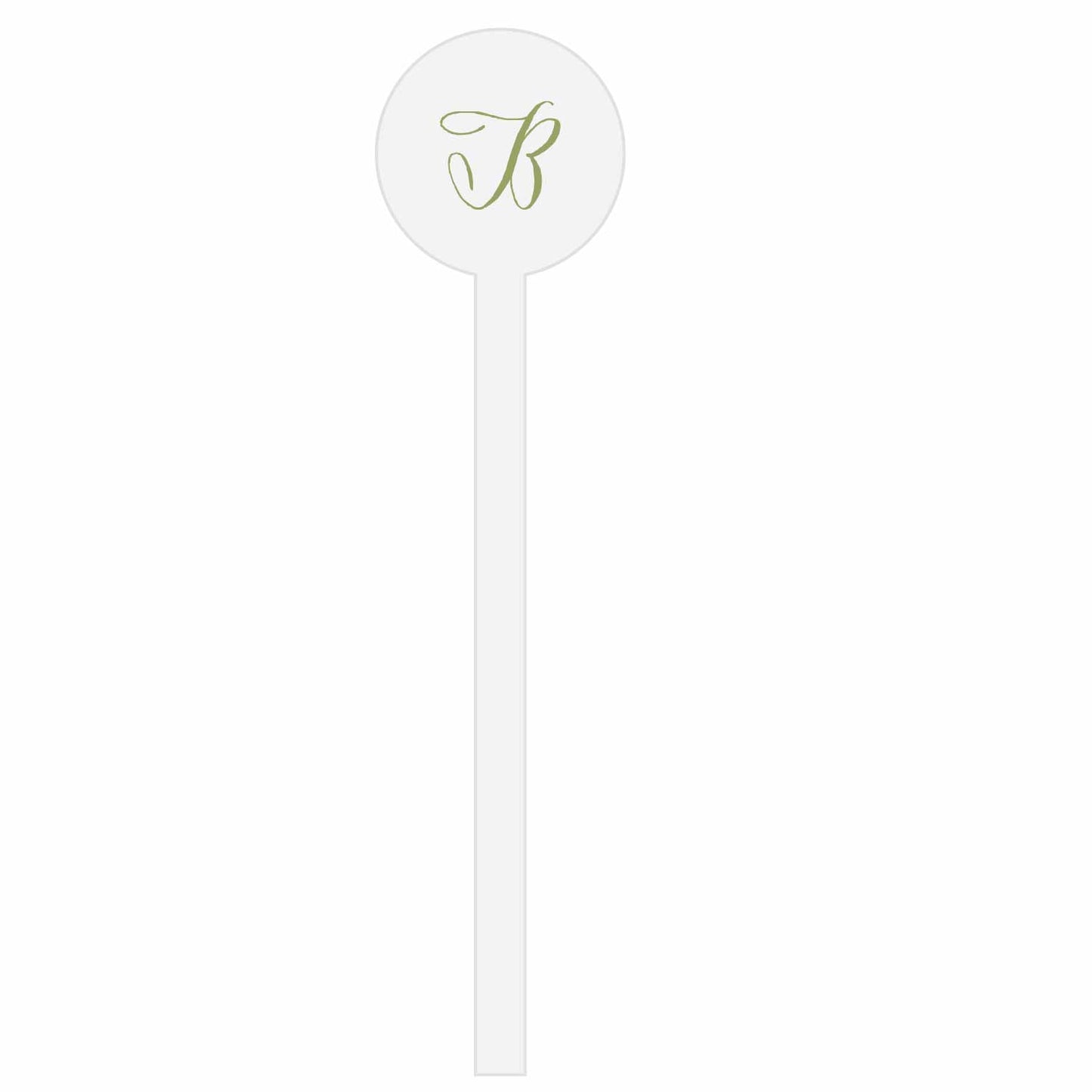 pink and blue bonnets personalized stir sticks