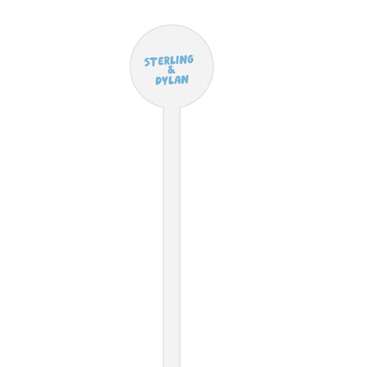 poppy crest personalized stir sticks