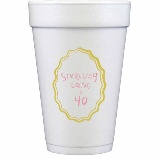 hand lettering 01 personalized styrofoam cup