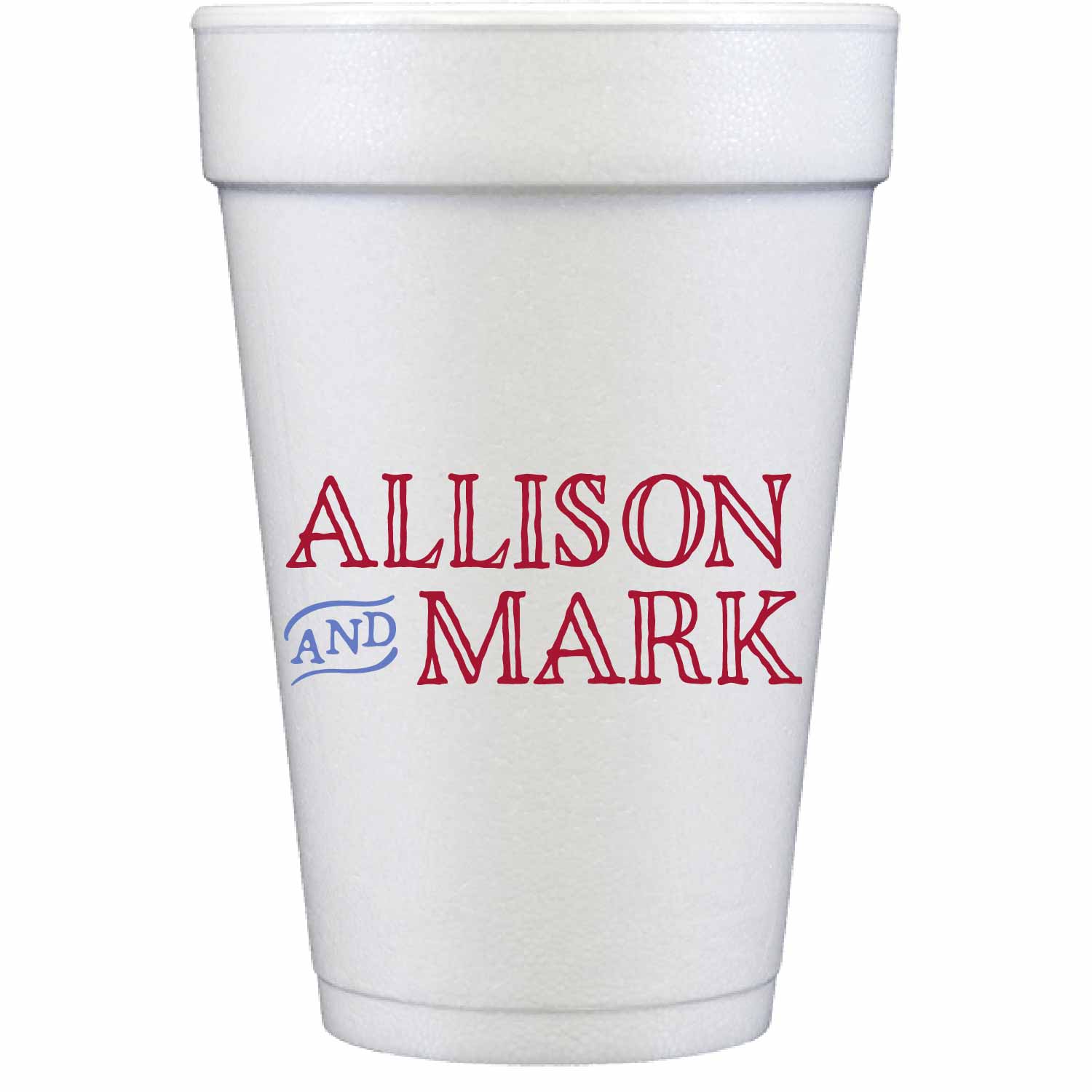 i do bbq personalized styrofoam cup