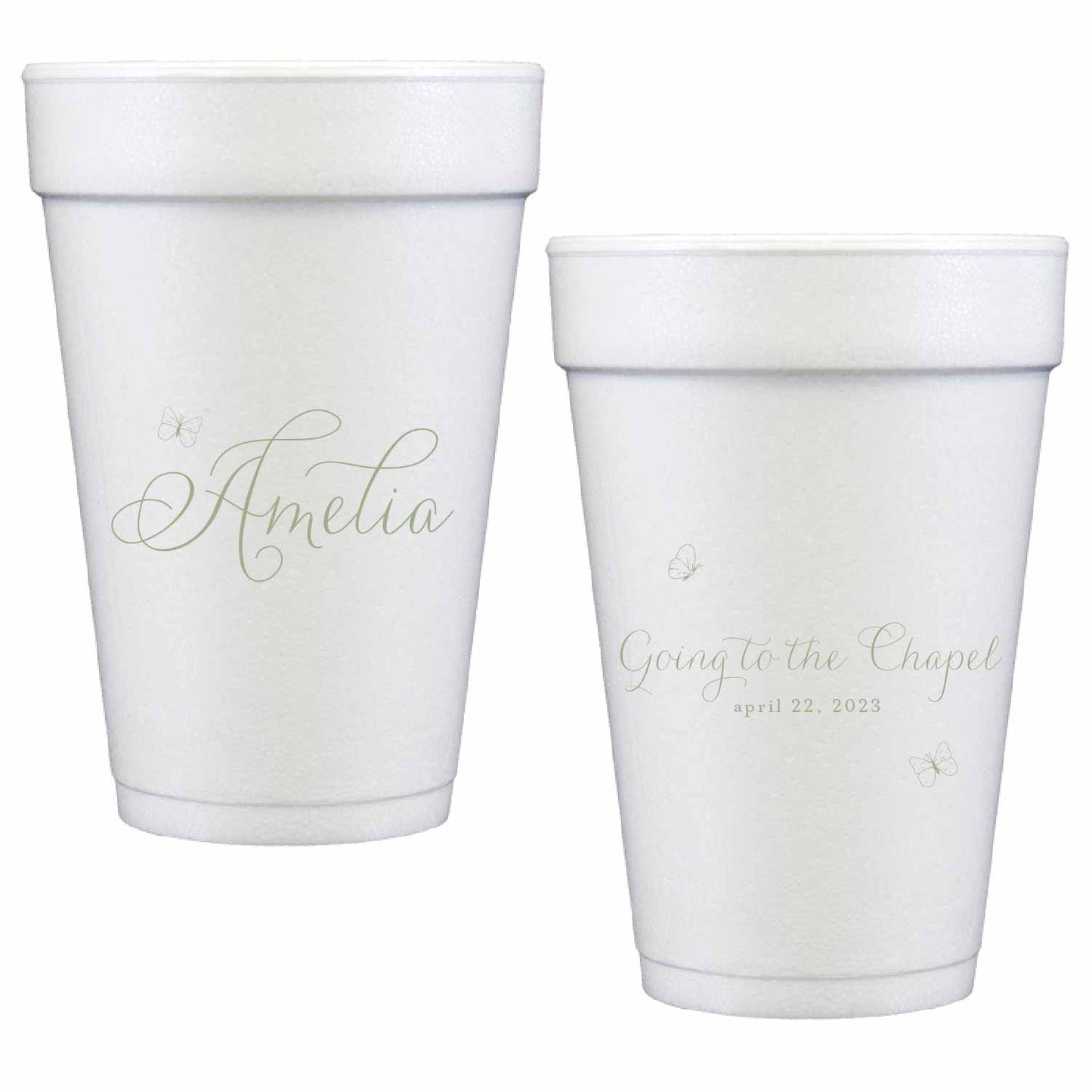 rosemary personalized styrofoam cup