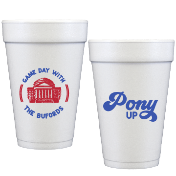 SMU Game Day  Personalized Styrofoam Cup