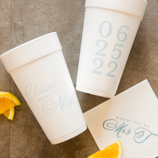 *styrofoam cups, 1-color printing