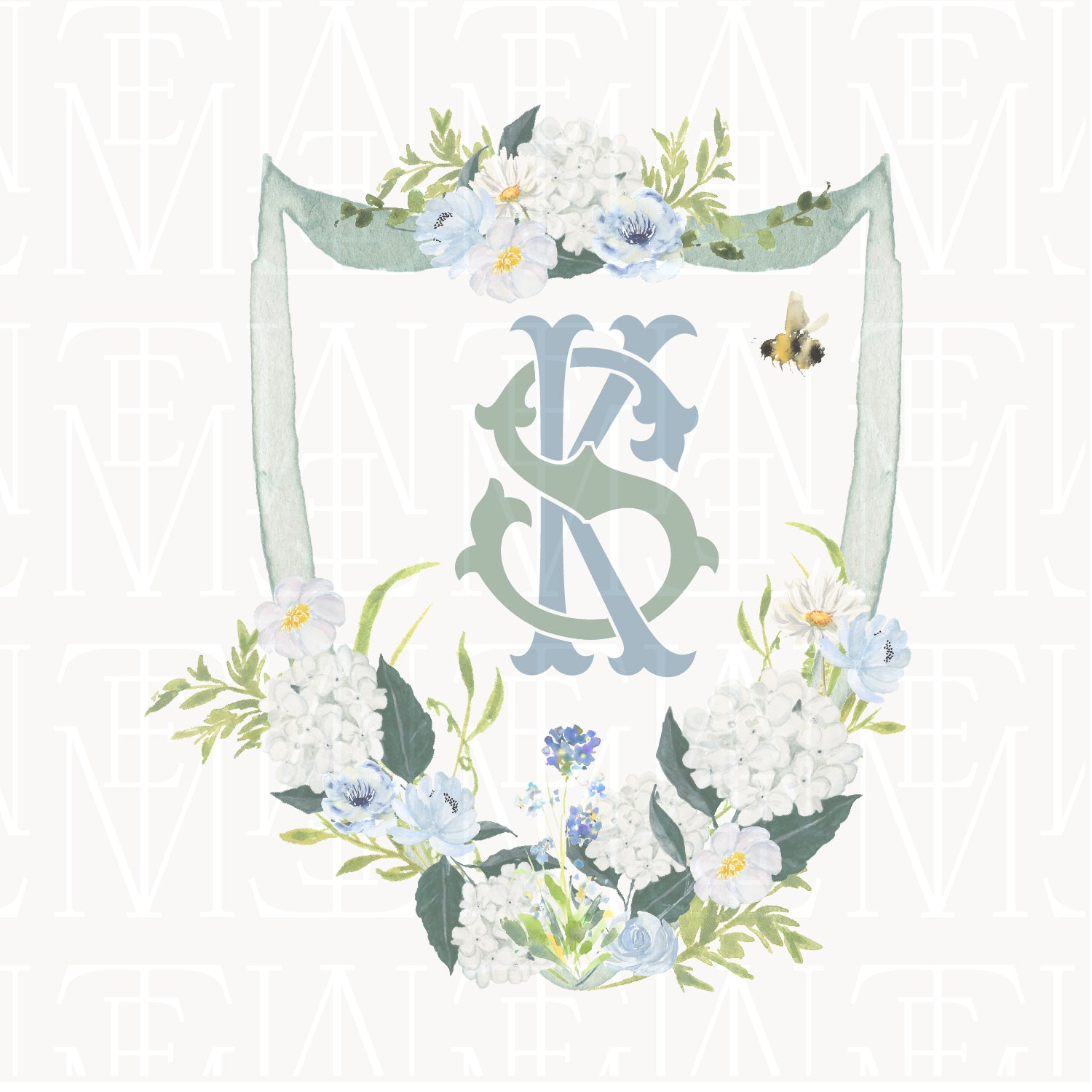 semi-custom crest / watercolor 01