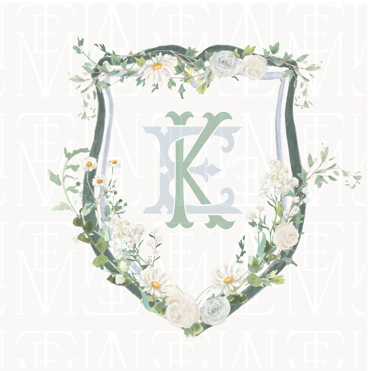 semi-custom crest / watercolor 08