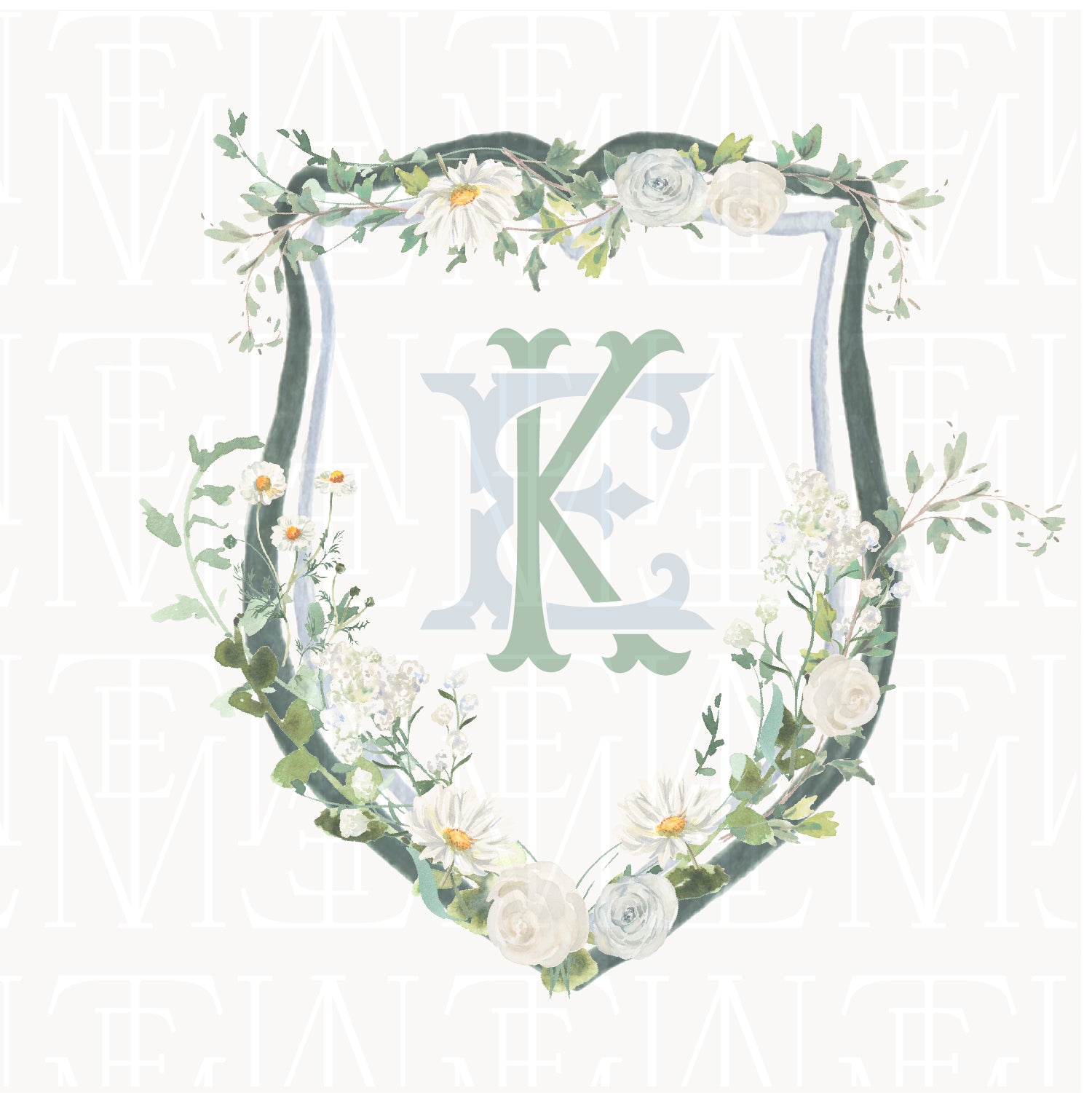 semi-custom crest / watercolor 08