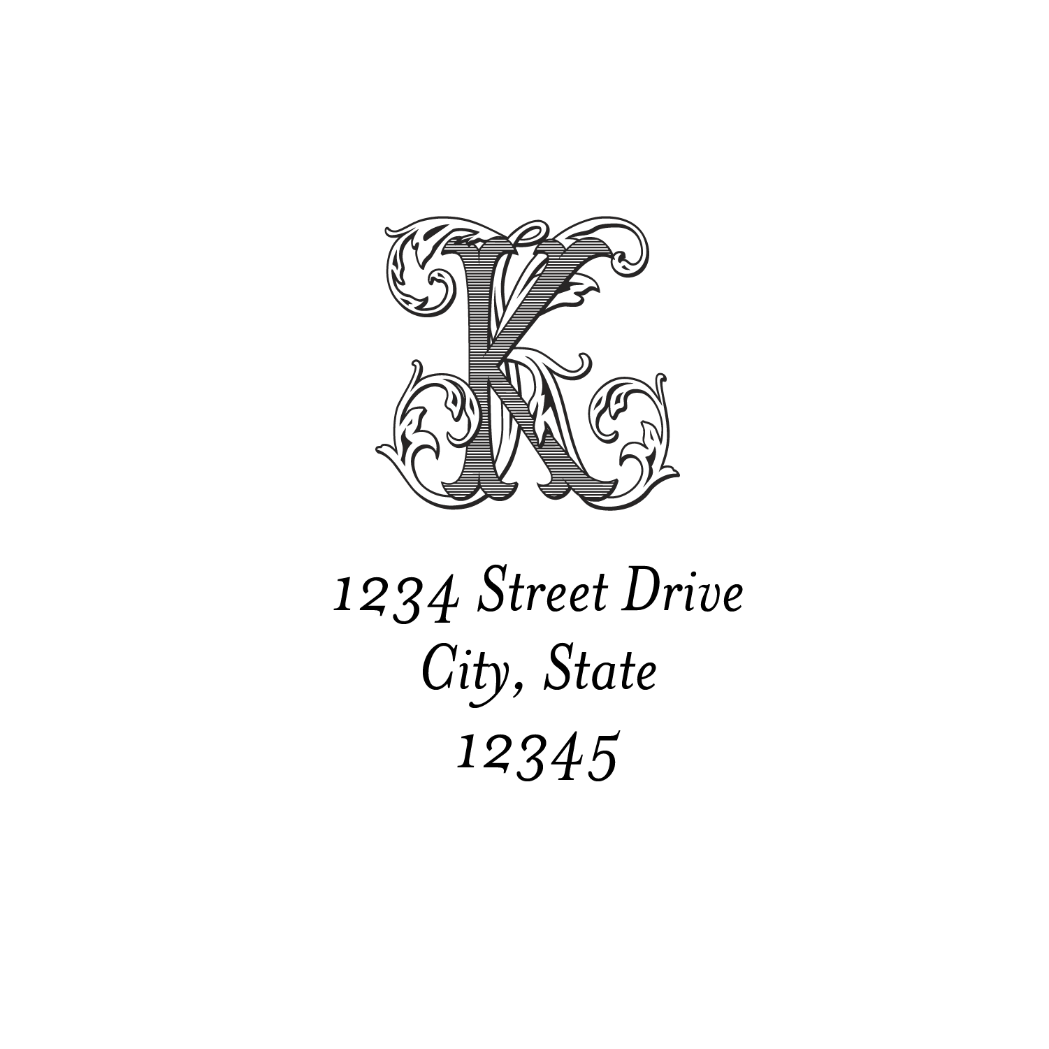 style #13 | return address stamp