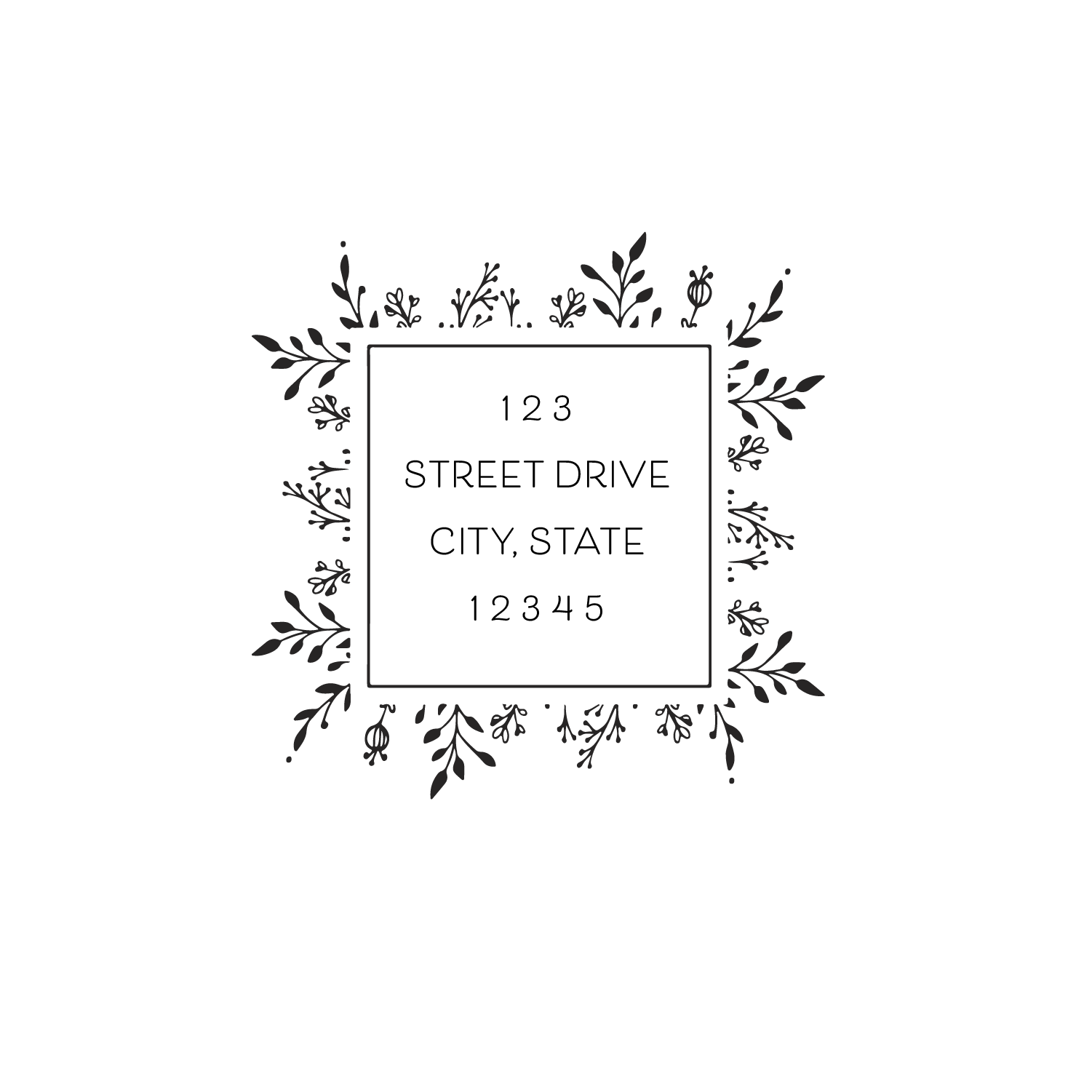 style #17 | return address stamp