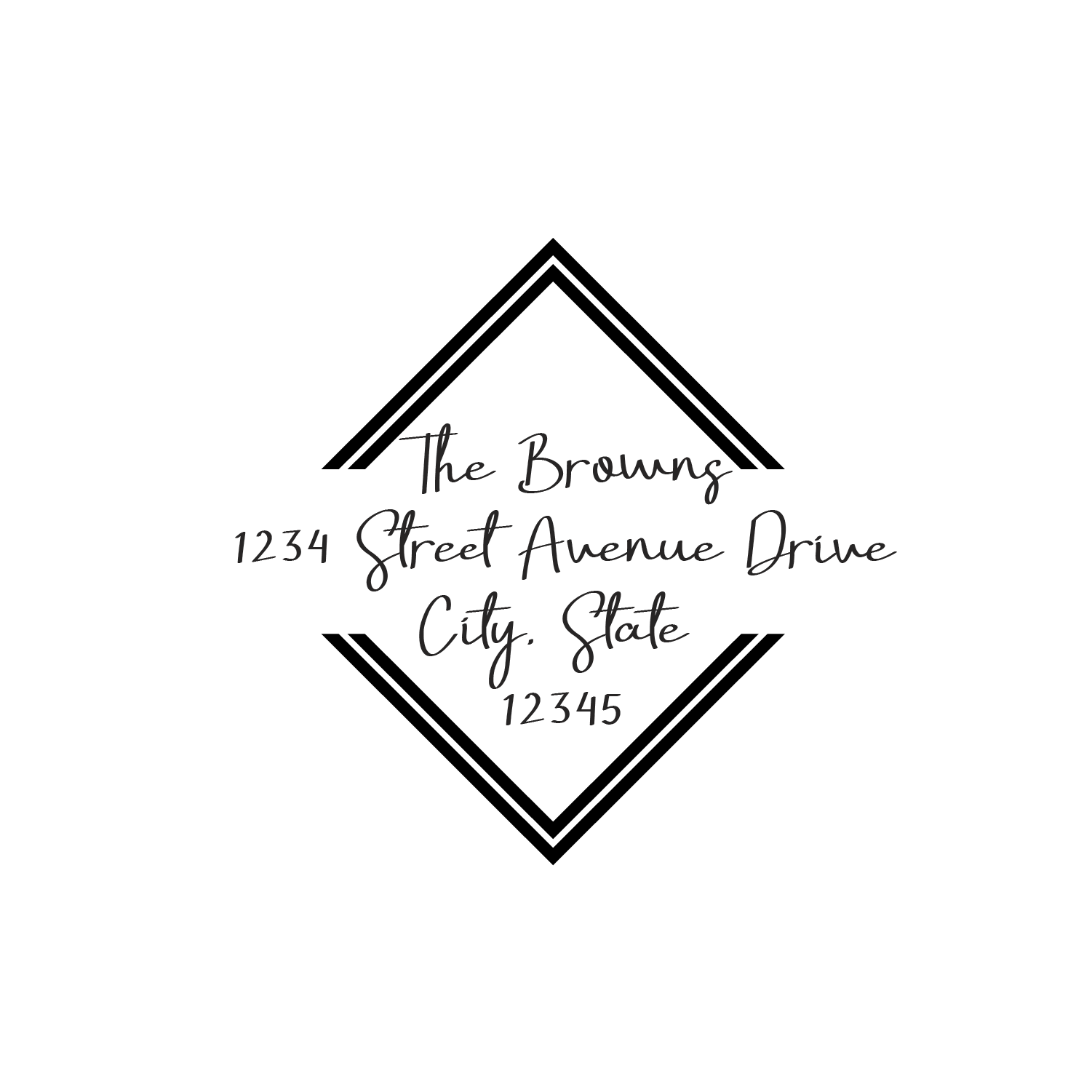 style #20 | return address stamp