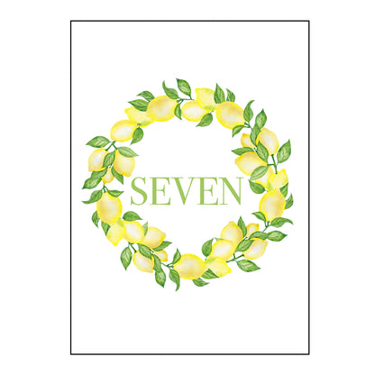 lemons | table numbers