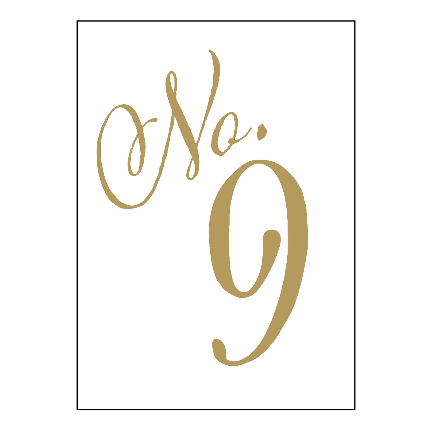 calligraphy | table numbers