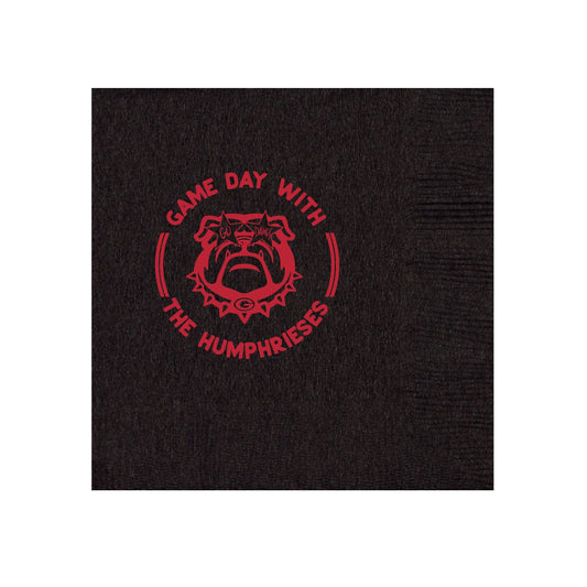 UGA Game Day  Personalized Cocktail Napkins