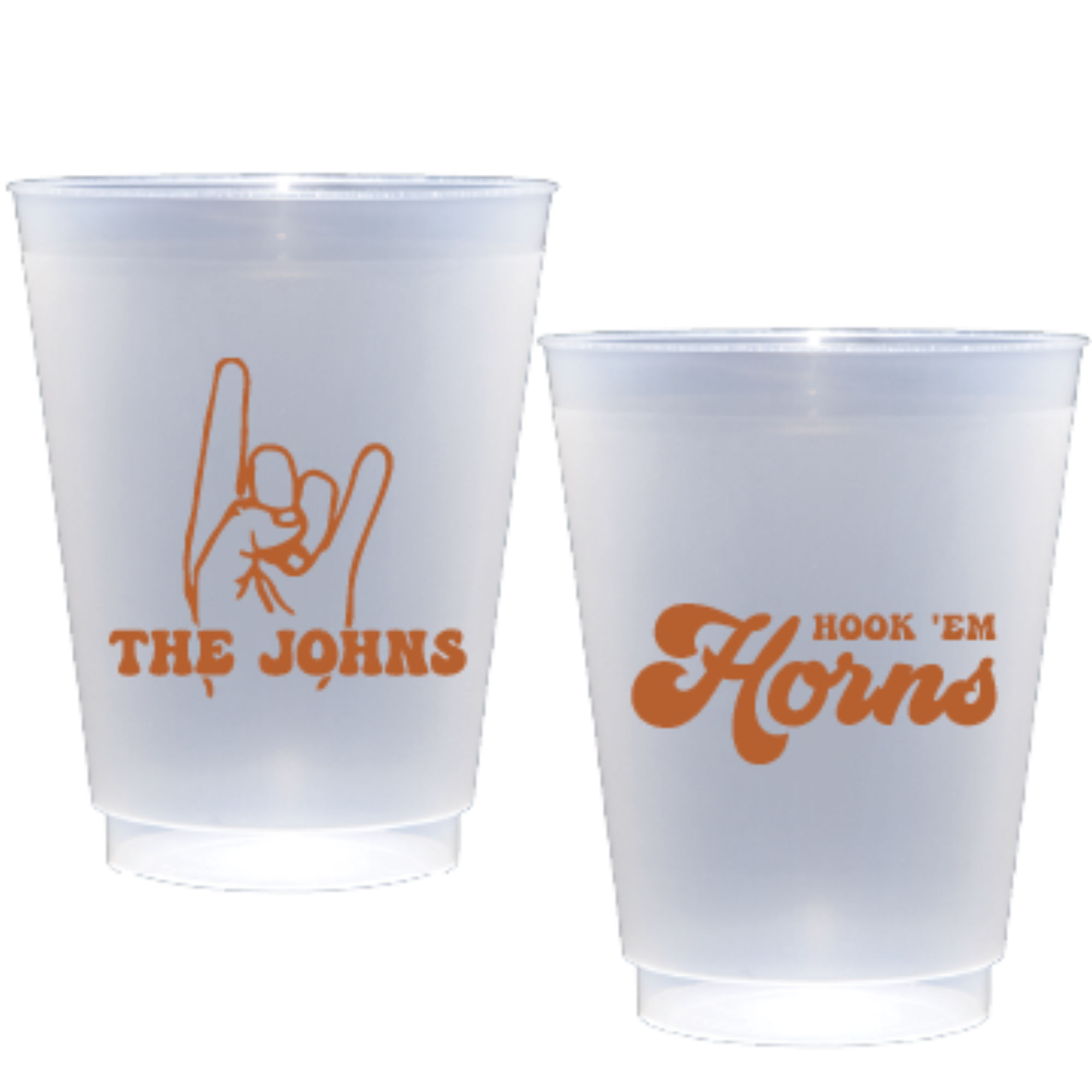 UT Hook Em  Personalized Flex Cup