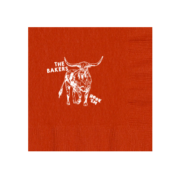 UT Red River  Personalized Cocktail Napkins