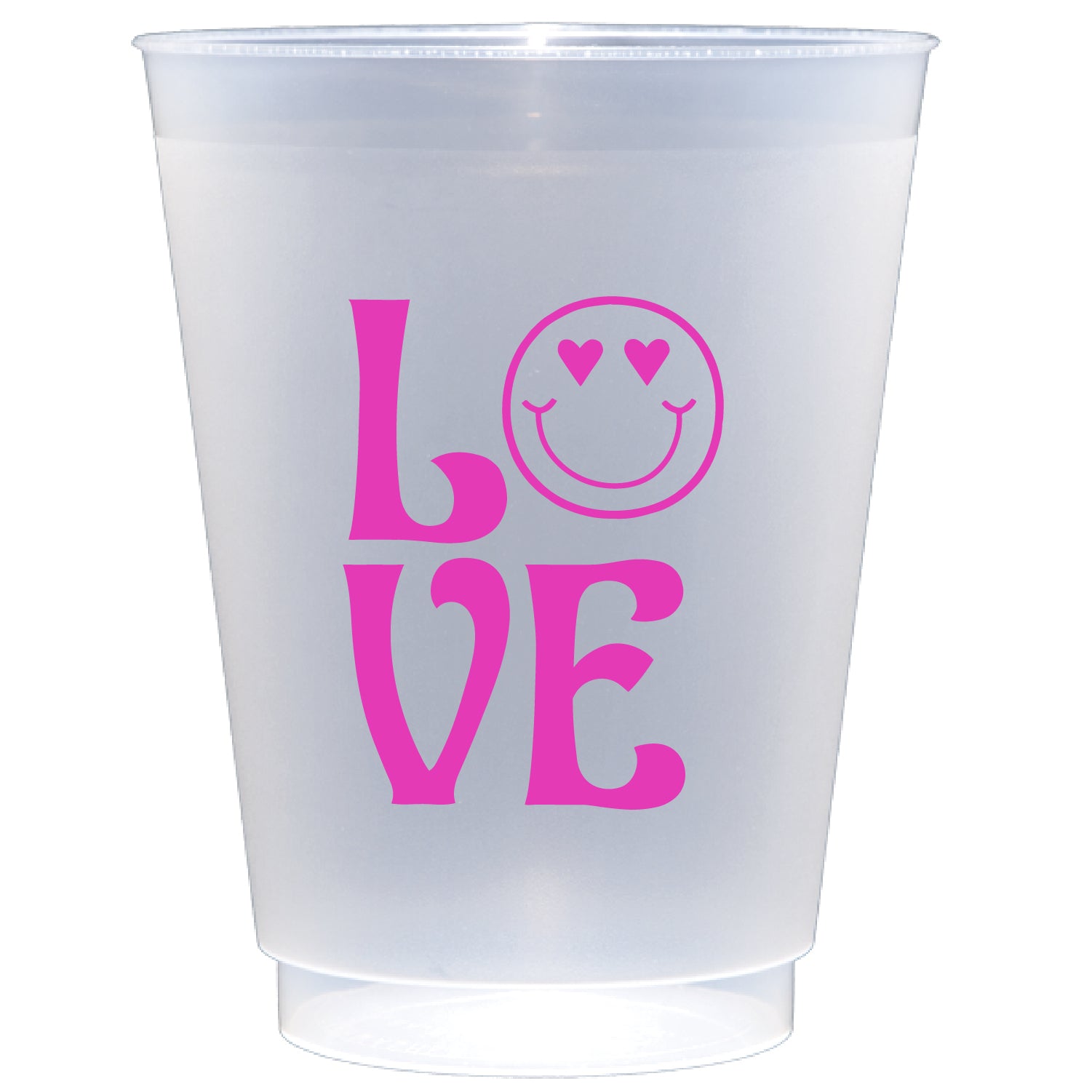 love smiley | shatterproof frosted flex