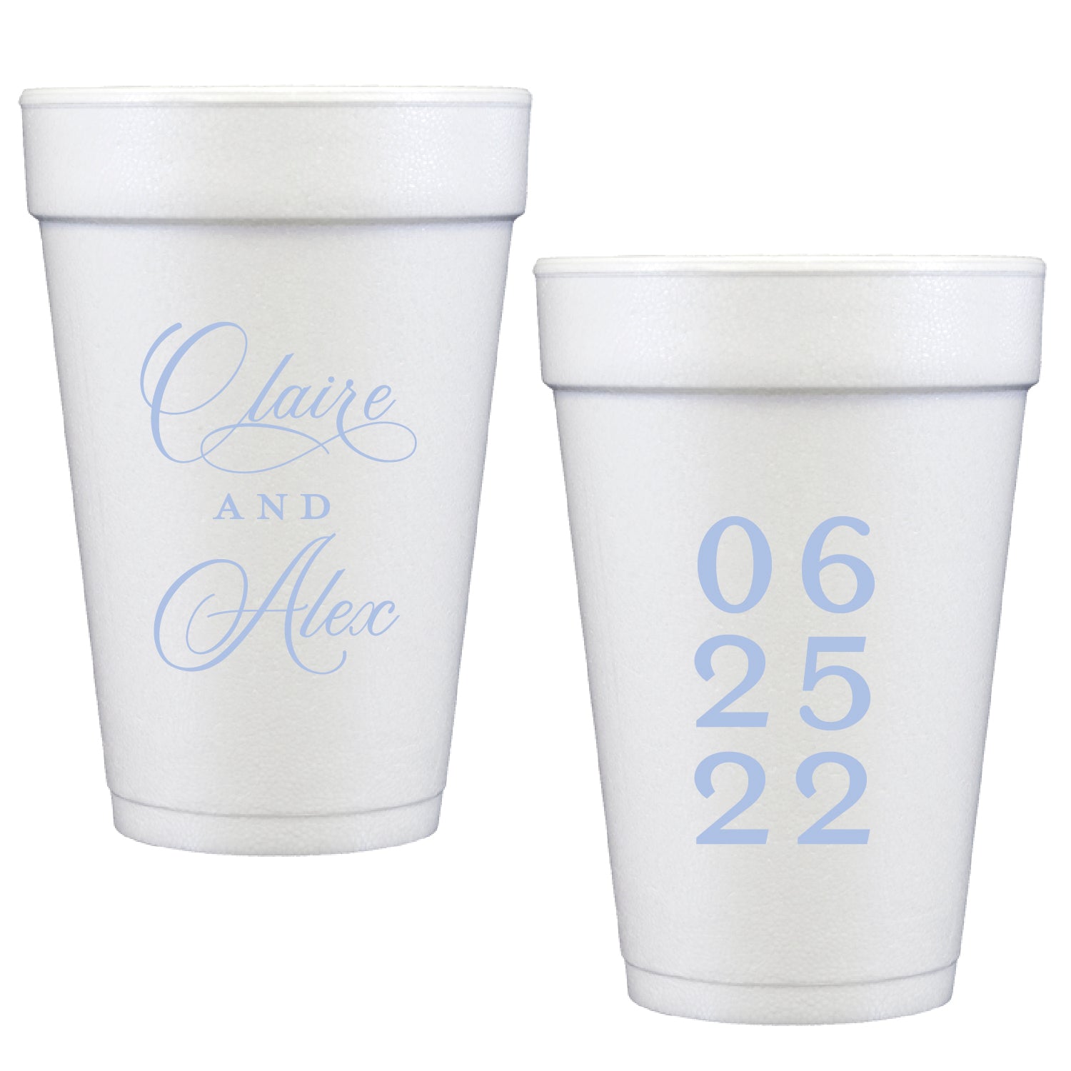 Ohio high quality Wedding, Imprinted Foam Drinking Cups, Destination Wedding, State Wedding, Styrofoam Cups (134)