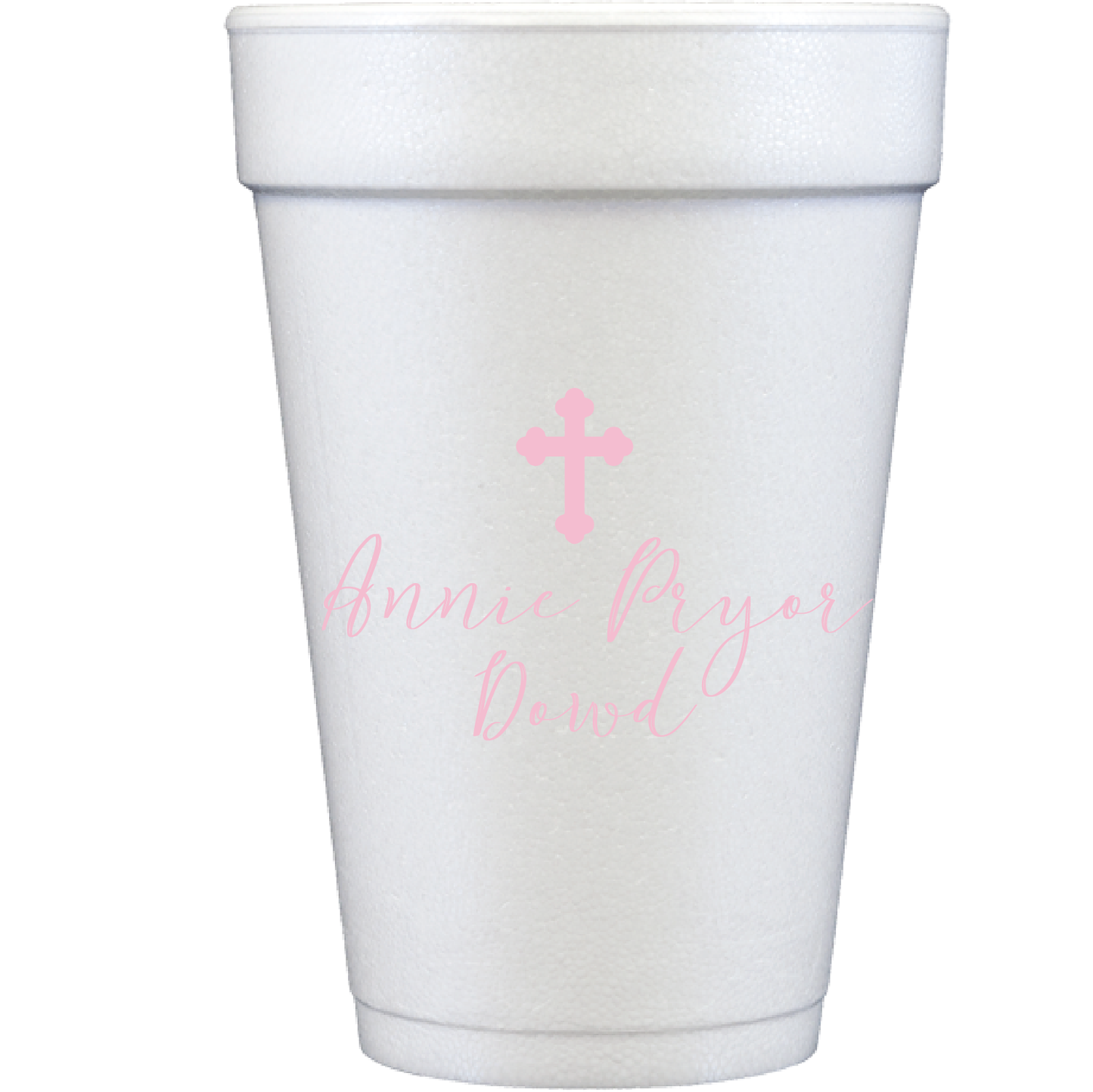 cross | styrofoam cups