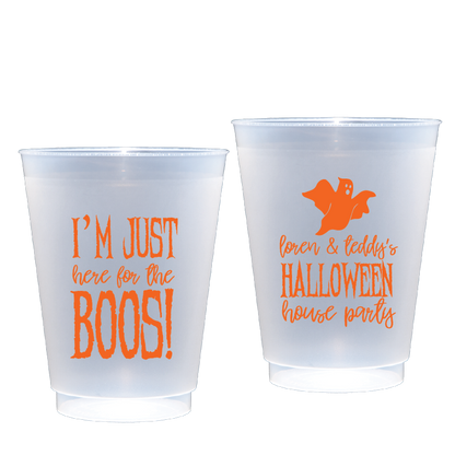 personalized Halloween party frosted flex cup