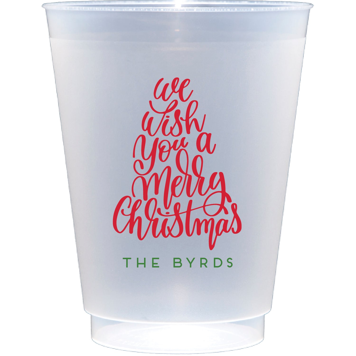 Personalized Christmas Frosted flex cup