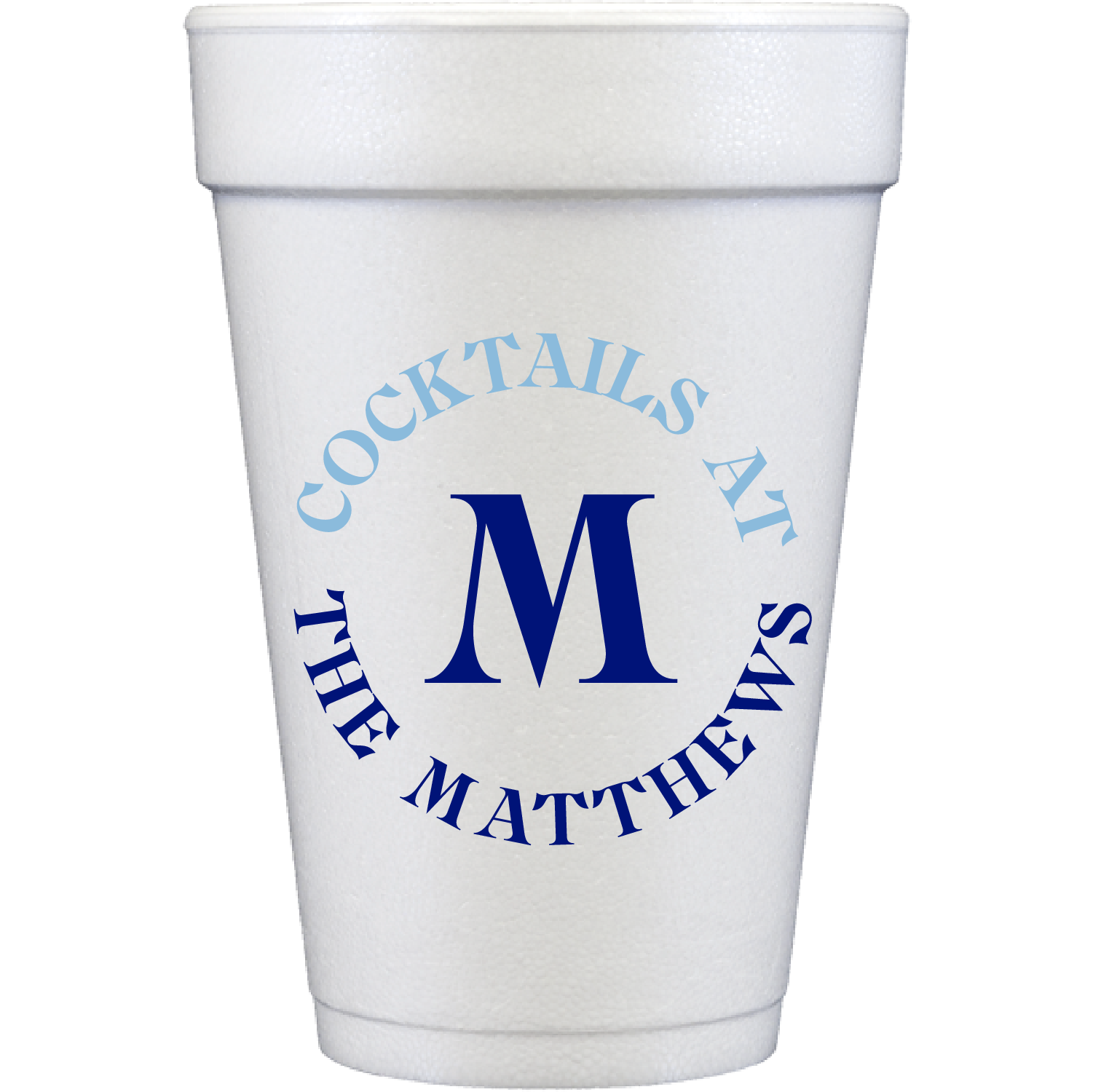 cocktail circle | styrofoam cups