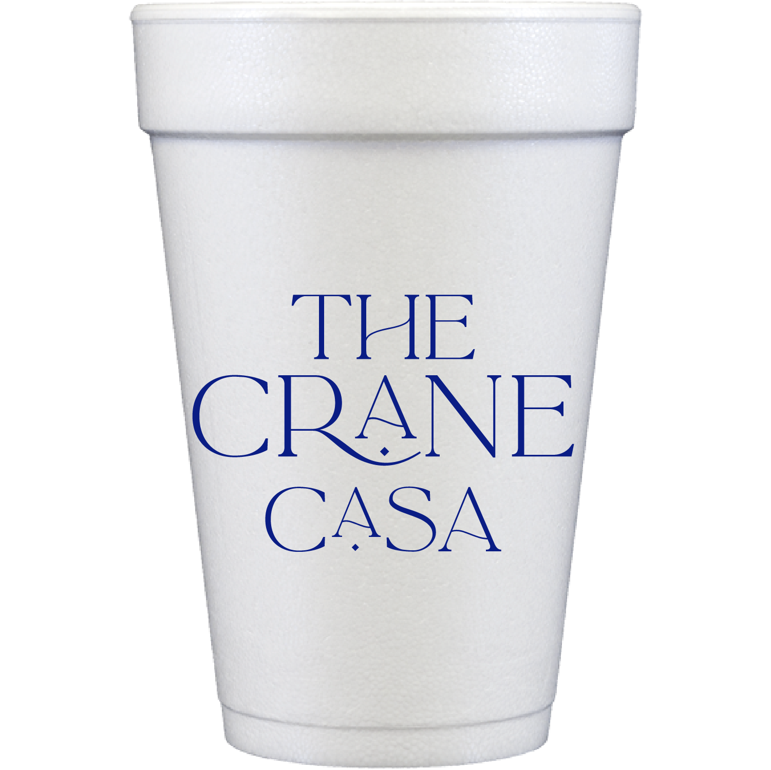 crane frame custom styrofoam cups
