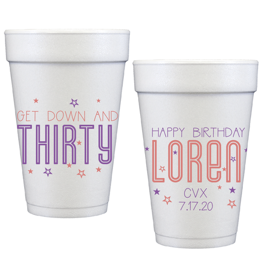 down and thirty | styrofoam cups