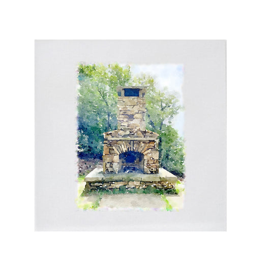watercolor house illustration (computer generated) | beverage napkins | 3ply or linen | digital