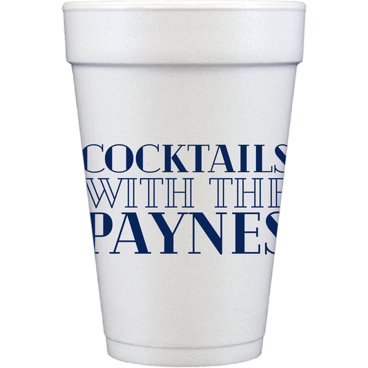 inline cocktails | styrofoam cups