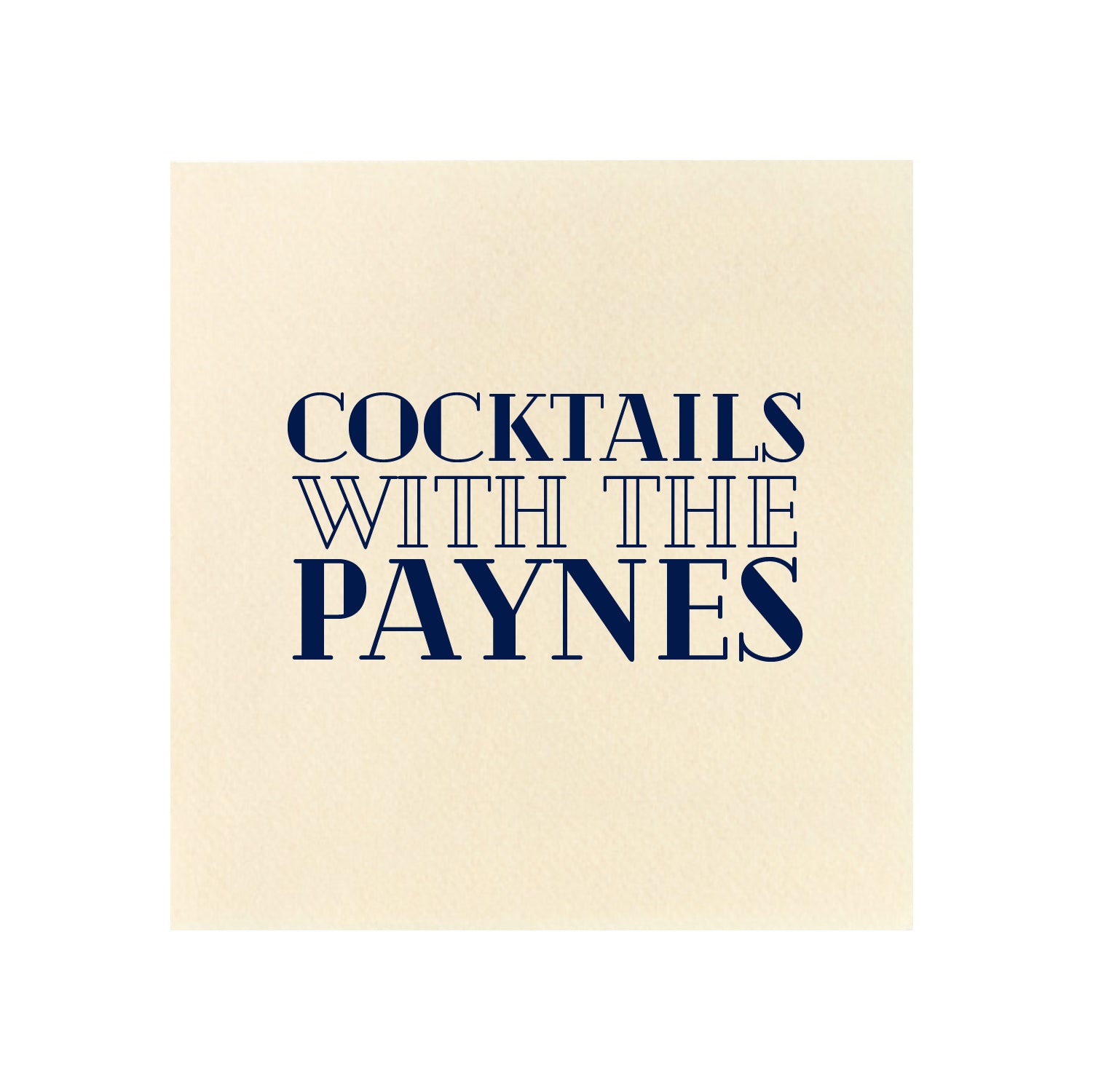 Custom Cocktail Napkin