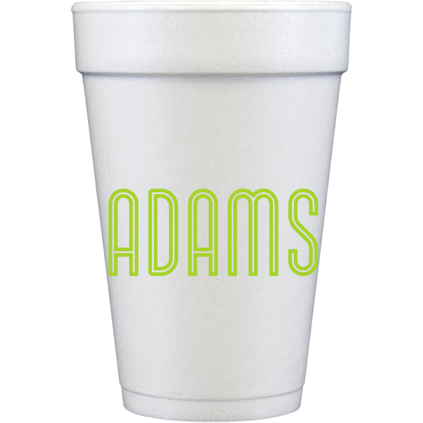 line name | styrofoam cups