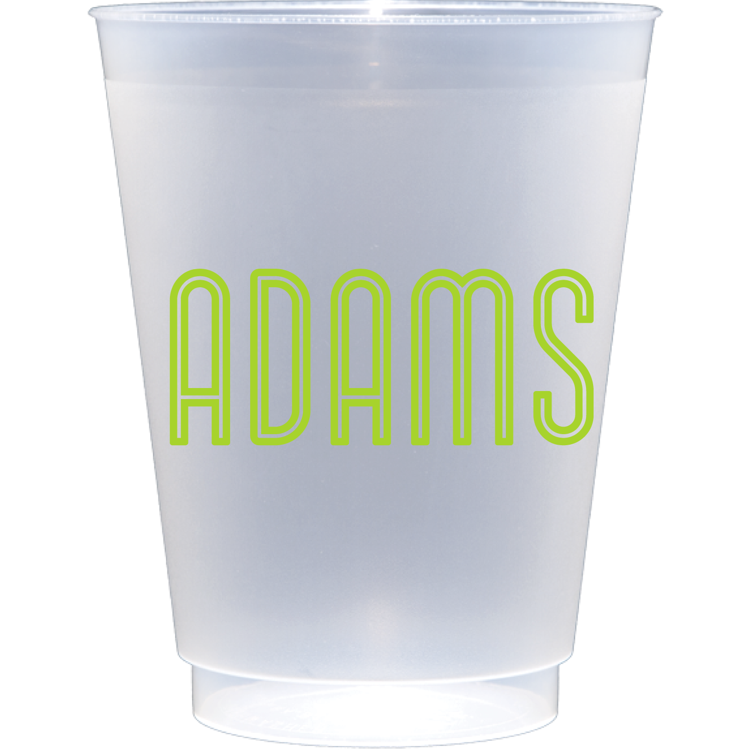 Personalized double line name | Frosted Flex Cup