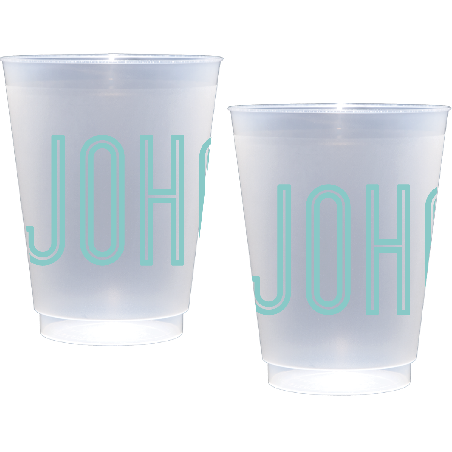 Personalized double line name | Frosted Flex Cup
