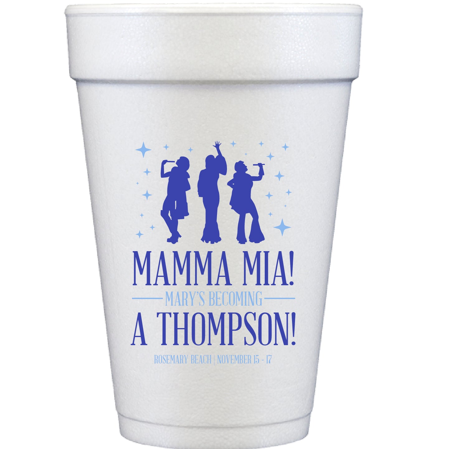 mama mia | styrofoam cups