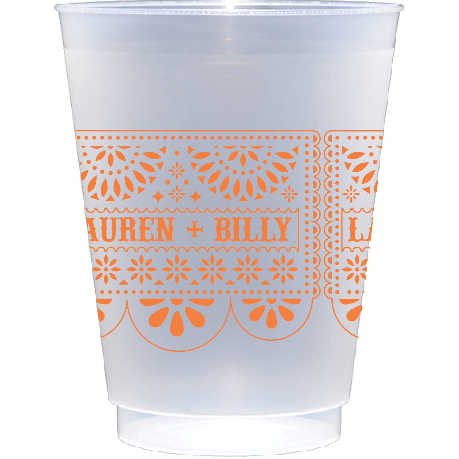 Personalized fiesta flag | Frosted Flex Cup 