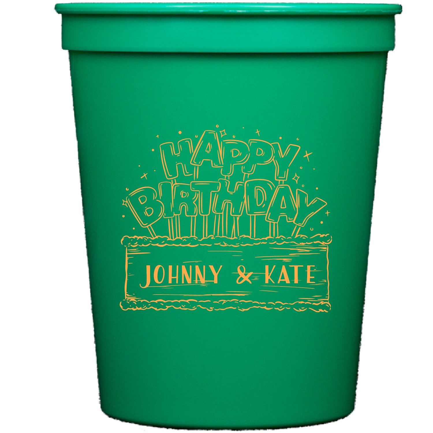 birthday cake | stadium cups