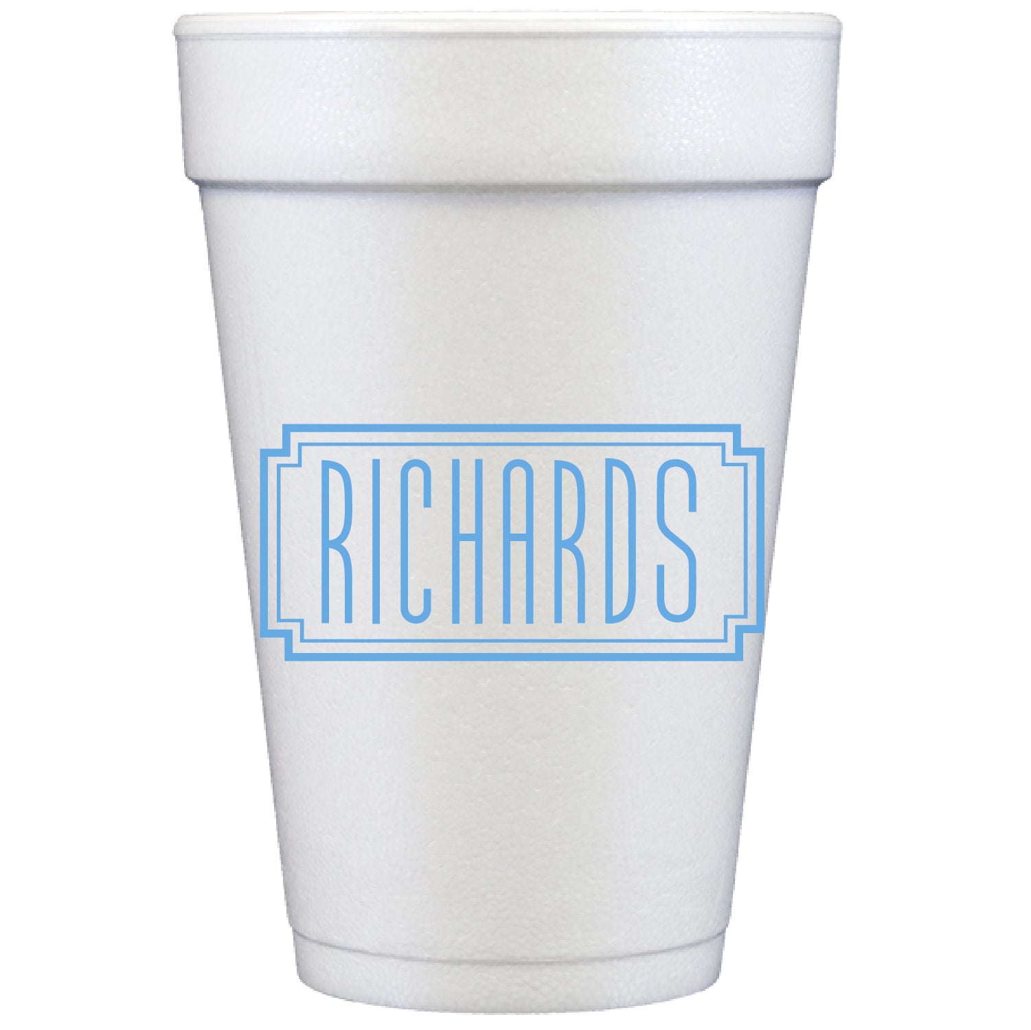 tall frame | styrofoam cups