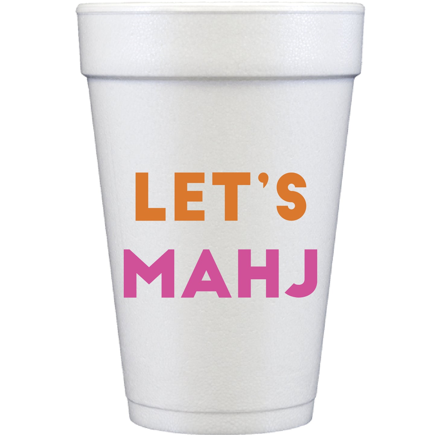 let's mahj | styrofoam cups