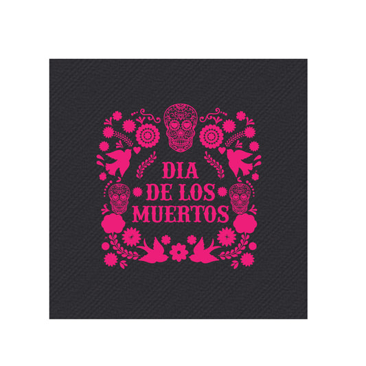 Dia de los muertos beverage napkin